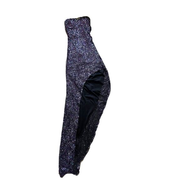 Alyce Paris STRAPLESS sequined high low evening gown multicolor prom formal - Picture 7 of 15